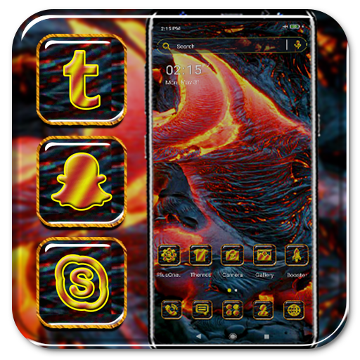 Melted Lava Theme Launcher icon