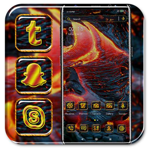 Melted Lava Theme Launcher 1.2