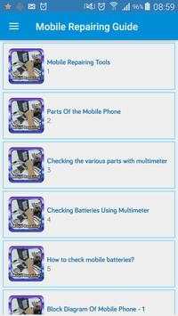 Quick Mobile Repairig Guide App screenshot 1