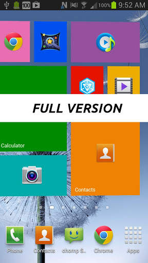 WP8 Widget Launcher Win 8 DEMO screenshot 6