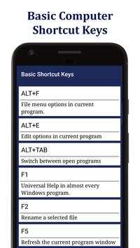 Shortcut Keys Master - Computer shortcut keys app 5 تصوير الشاشة