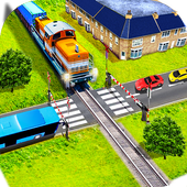 Euro Railroad Crossing: Railway Train Passing 3D icon