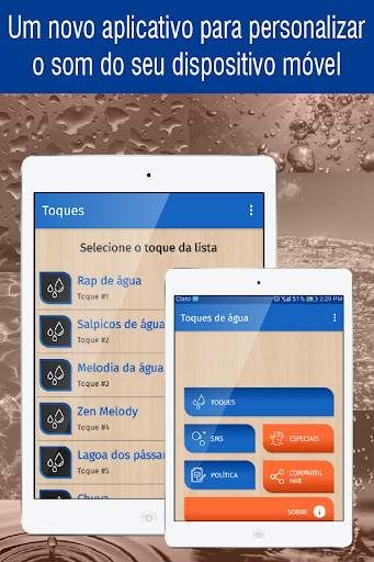 toques de agua para celular, tons e sons de agua screenshot 6