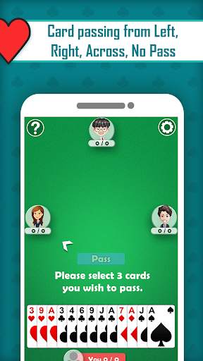 Hearts - Card Game Classic 5 تصوير الشاشة