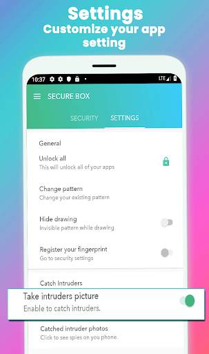 App Locker Fingerprint - Call Blocker, hide photo screenshot 6