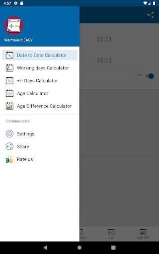 Date Calculator 9 تصوير الشاشة