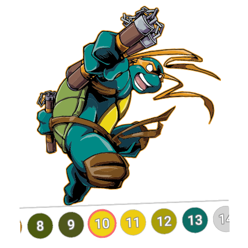 Ninja Turtle Coloring Games icon