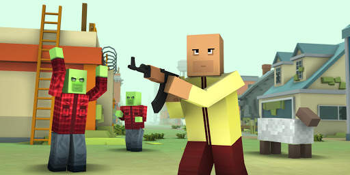 Zombie Craft Terakhir: game menembak gratis screenshot 1