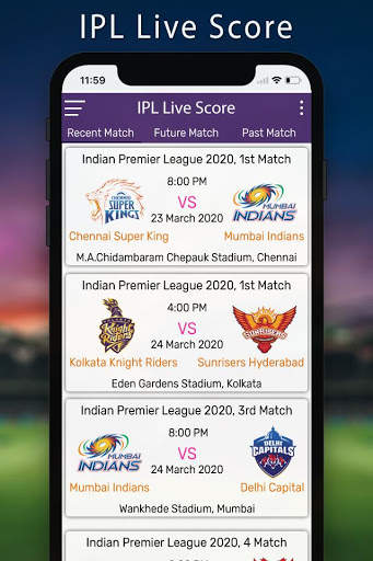 IPL Live Score : Dream screenshot 1