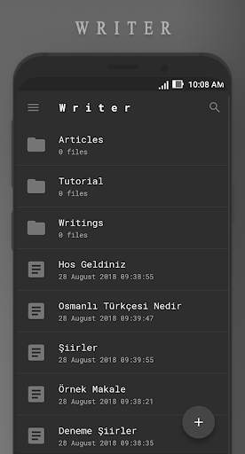 Writer screenshot 2