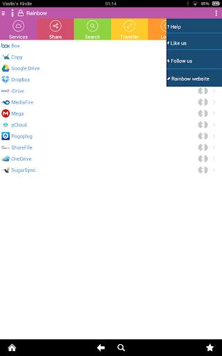 Rainbow - Best cloud storage app 5 تصوير الشاشة