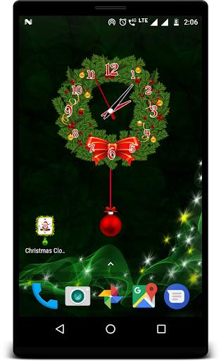 Christmas clock live wallpaper screenshot 5