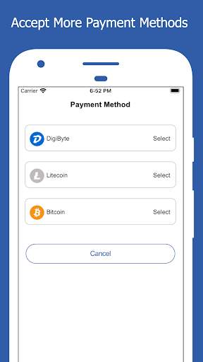 DigiCafe - Mobile DigiByte Point of Sale स्क्रीनशॉट 1