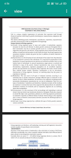 Class 11 Biology Notes screenshot 3