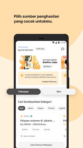 Staffinc Jobs: Lowongan Kerja screenshot 1