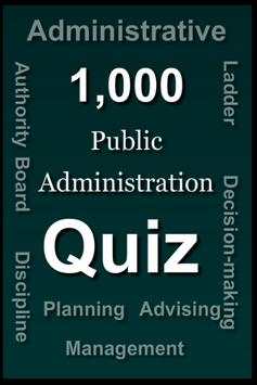 Public Administration Quiz скриншот 1