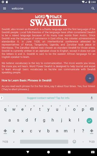 Word Power Swahili Free screenshot 14