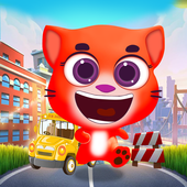 talking cat runner - gold catch أيقونة