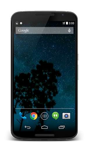 Night Sky Live Wallpaper 3D screenshot 1