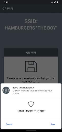 QR Wifi Connection screenshot 2