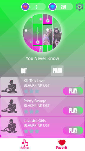 BLACKPINK Piano Tiles Music screenshot 1