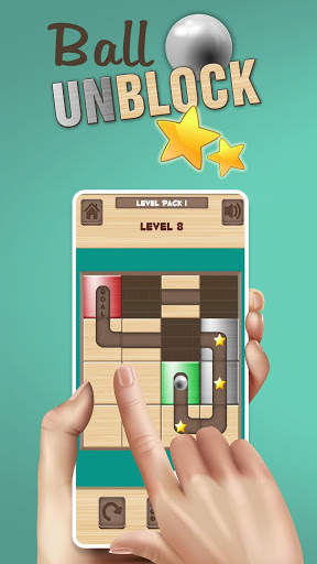 Ball Unblock – Roll the Ball Slide Puzzle Game screenshot 1