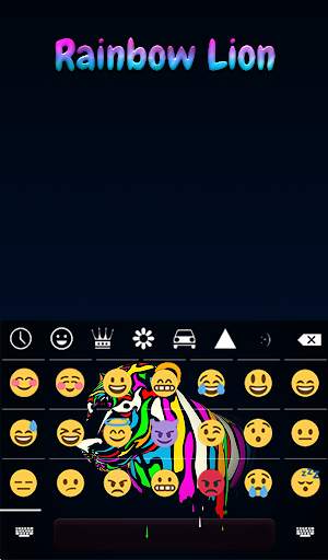 Rainbow Lioness Animated Keyboard   Live Wallpaper screenshot 4