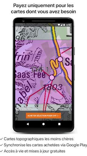 Topo GPS Suisse screenshot 2