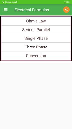 Electrical Formulas screenshot 2