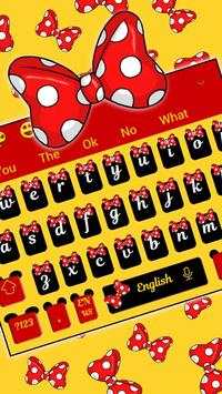 Cute Mini Bowknot Keyboard Theme स्क्रीनशॉट 1