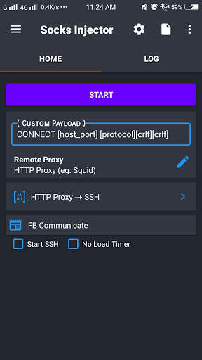 Socks Injector - (SSH/Proxy/VPN) screenshot 1