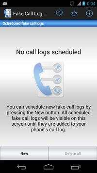 Fake Call Log screenshot 1