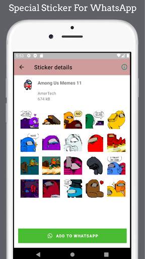 Among Us Animation Sticker For WhatsApp screenshot 2