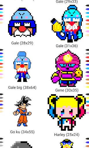 How to draw pixel characters drawing step by step screenshot 2