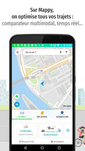 Mappy – Plan, Comparateur d’itinéraires, GPS screenshot 1