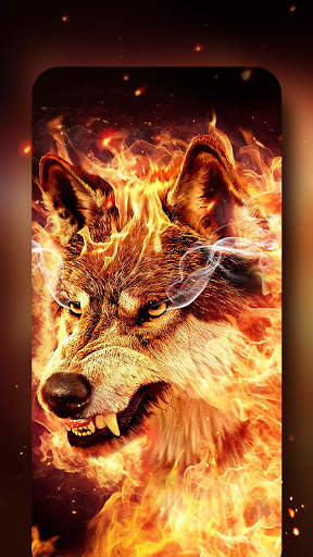 Fire Wolf Live Wallpaper & Launcher Themes screenshot 7