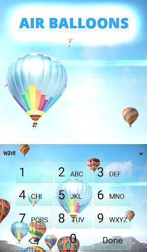 Air Balloons Animated Keyboard   Live Wallpaper स्क्रीनशॉट 5