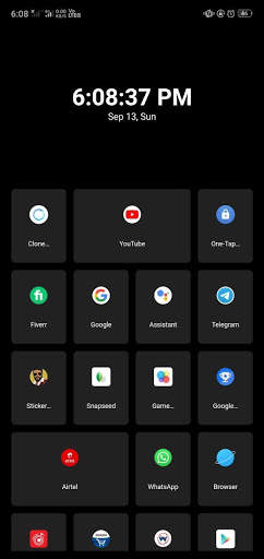 Square Pixel - Minimalist Launcher screenshot 1