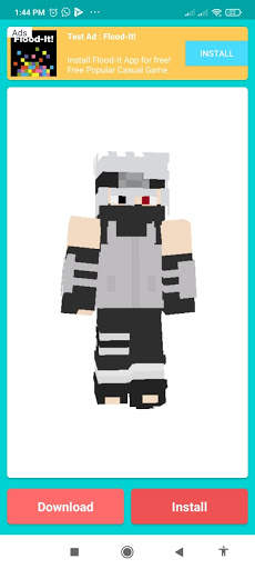 Skin Naruto for MCPE - Skinpack - 3D View screenshot 5