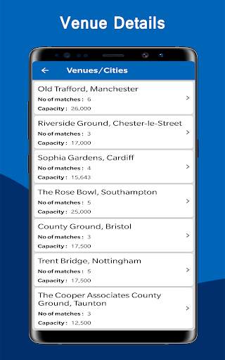 Cricket Cup 2019 Time Table Schedule Live Score screenshot 14