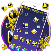 Gold Theme For GO Launcher icon