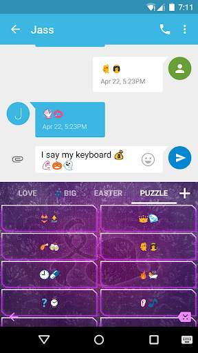 Lover Emoji Keyboard Theme स्क्रीनशॉट 4