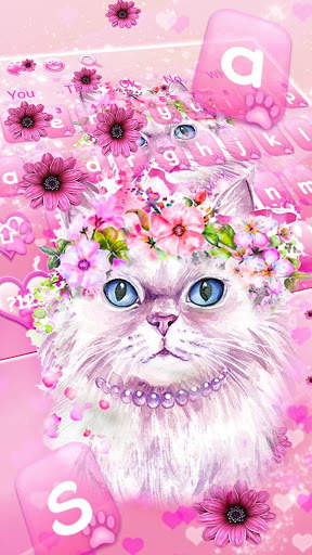 Flower Cat Keyboard screenshot 1