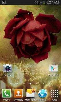 Beautiful Red Rose LWP स्क्रीनशॉट 3