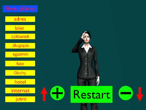 Awatar/tłumaczka słownik języka migowego screenshot 4