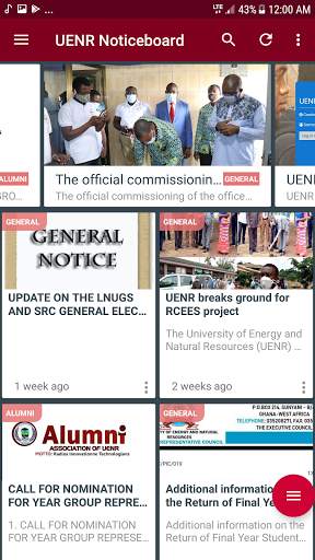UENR Noticeboard screenshot 3