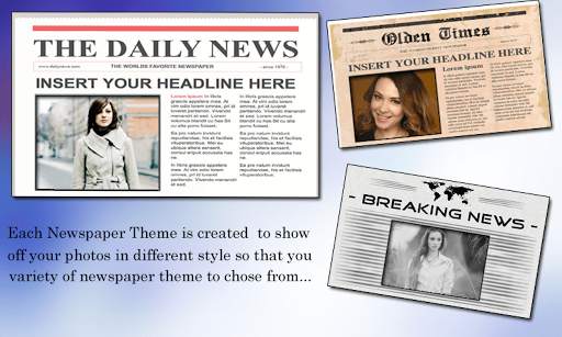 Newspaper Photo Frames 5 تصوير الشاشة
