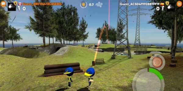 Guide Stickman Disc Golf Battle screenshot 2