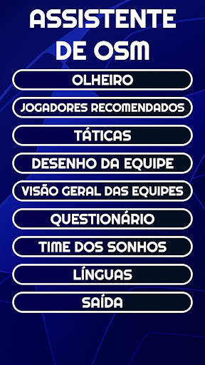 Assistente OSM - Olheiro, Táticas, Guia screenshot 1