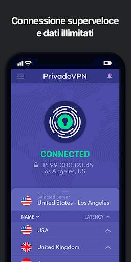 PrivadoVPN - Proteggiti Online screenshot 5